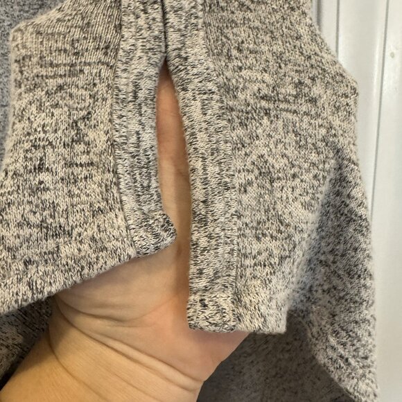 EUC Market & Spruce 2xl Heathered Grey Knit Tunic Top Cozy Casual Long-Sleeves - Picture 5 of 5